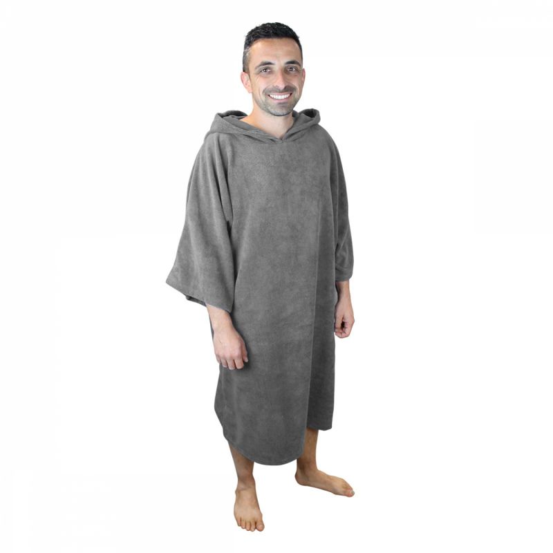 Poncho de bain - Adulte - Gris