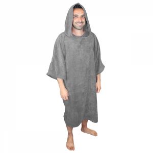 Poncho de bain - Adulte - Gris