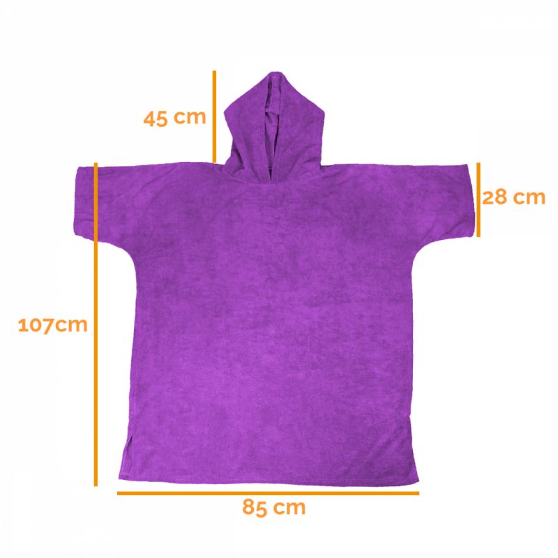 Poncho de bain - Adulte - Violet