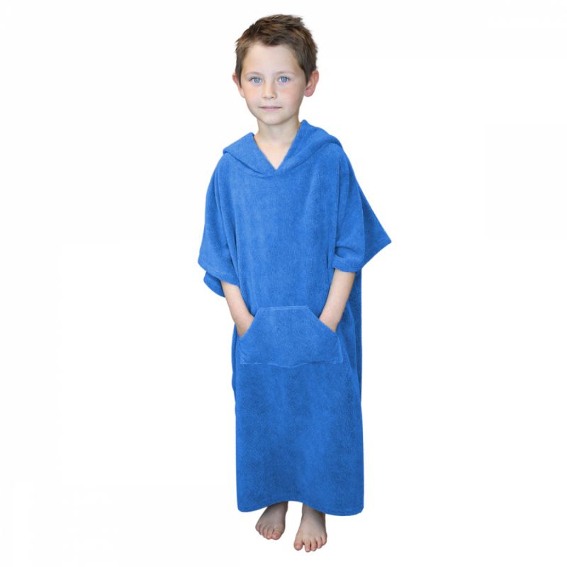 Poncho de plage bleu nuit