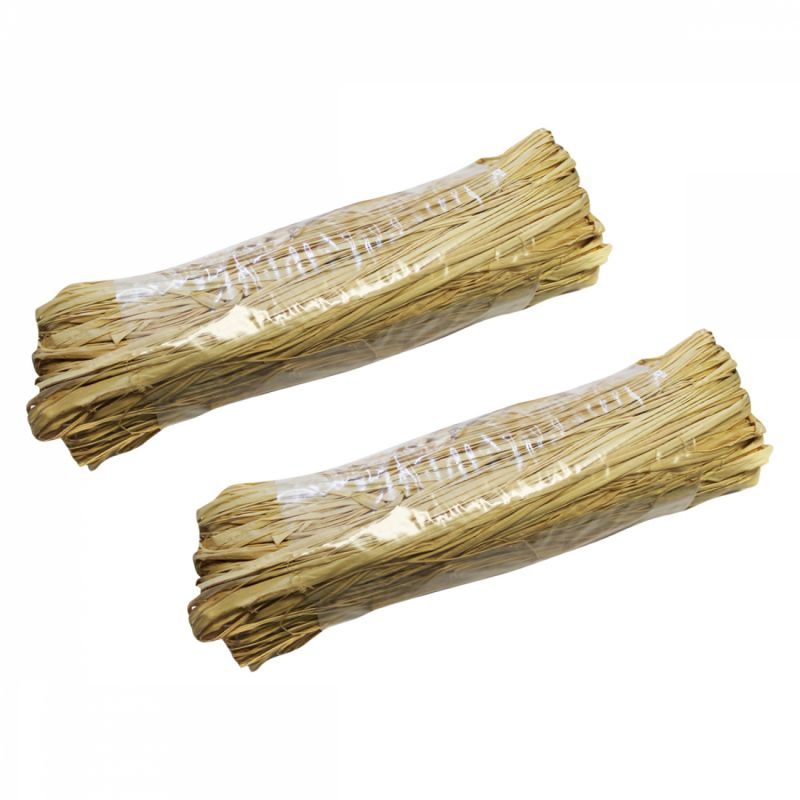 Lot de 2 bobines de raphia naturel - 50 g