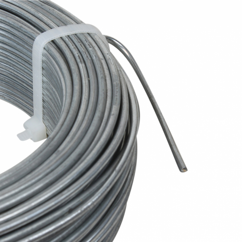 Fil de tension galvanisé - 100 m x 2.2 mm ø - Gris