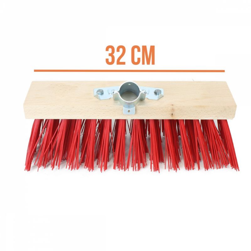 Balai cantonnier - 32 cm - Rouge