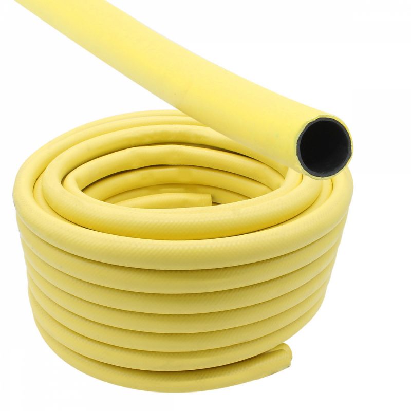 TUYAU AGRICOLE JAUNE Ø INTÉRIEUR 19mm Ø EXTÉRIEUR 25mm (3/4) ROULEAU 50m  EDM