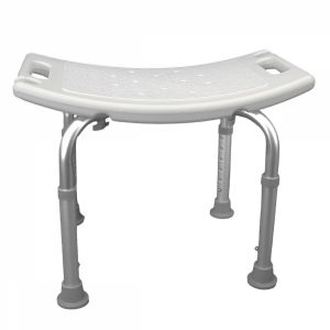 Tabouret de douche - Rectangle - Blanc