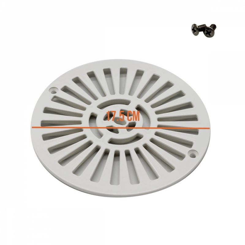 Grille bonde de fond pour piscine béton + vis - Ø 17.5 cm - ASTRAL