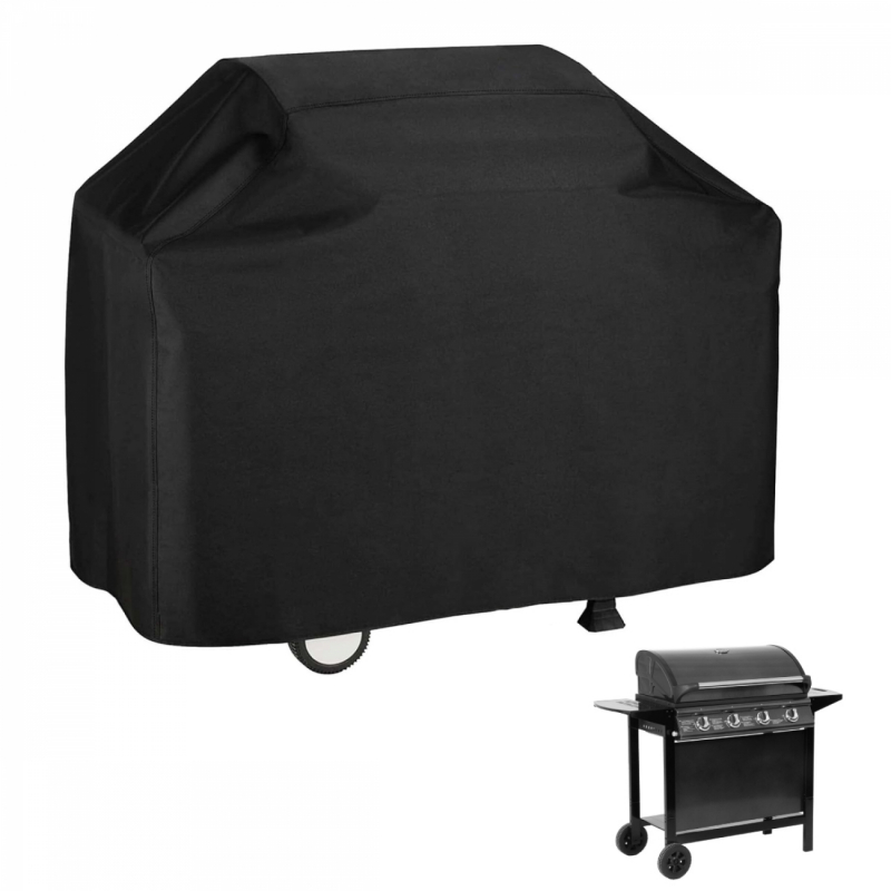 Bâche de protection pour barbecue - 147 x 61 x 122 cm - Noir