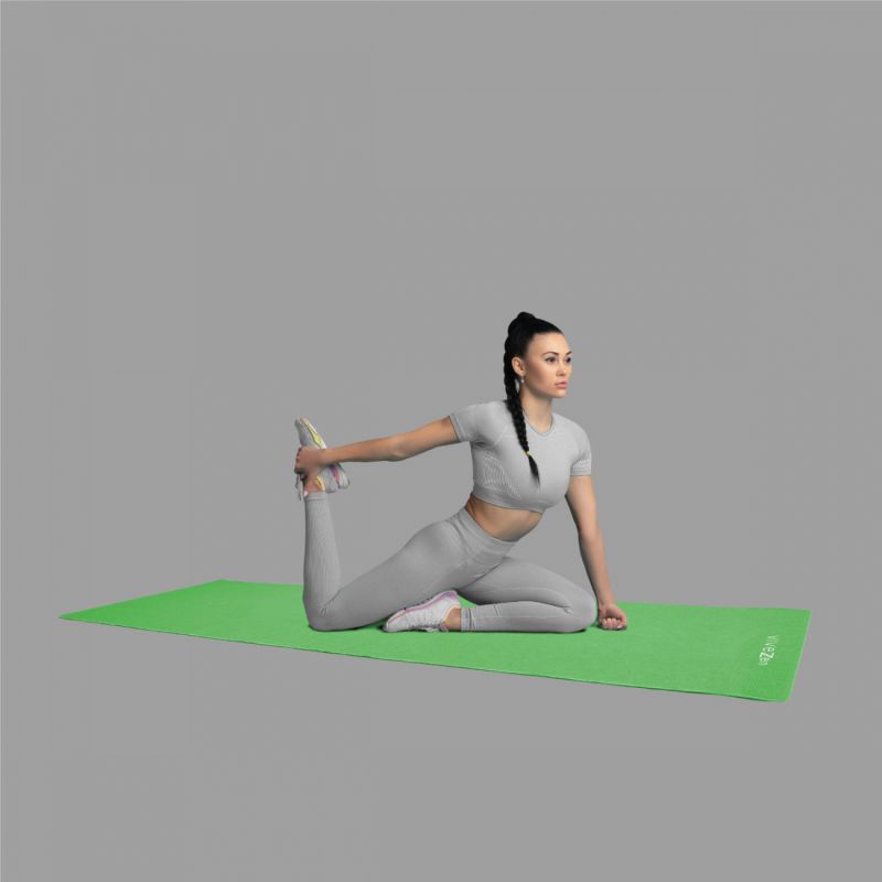Serviette de yoga antidérapante - 63 x 180 cm - Vert
