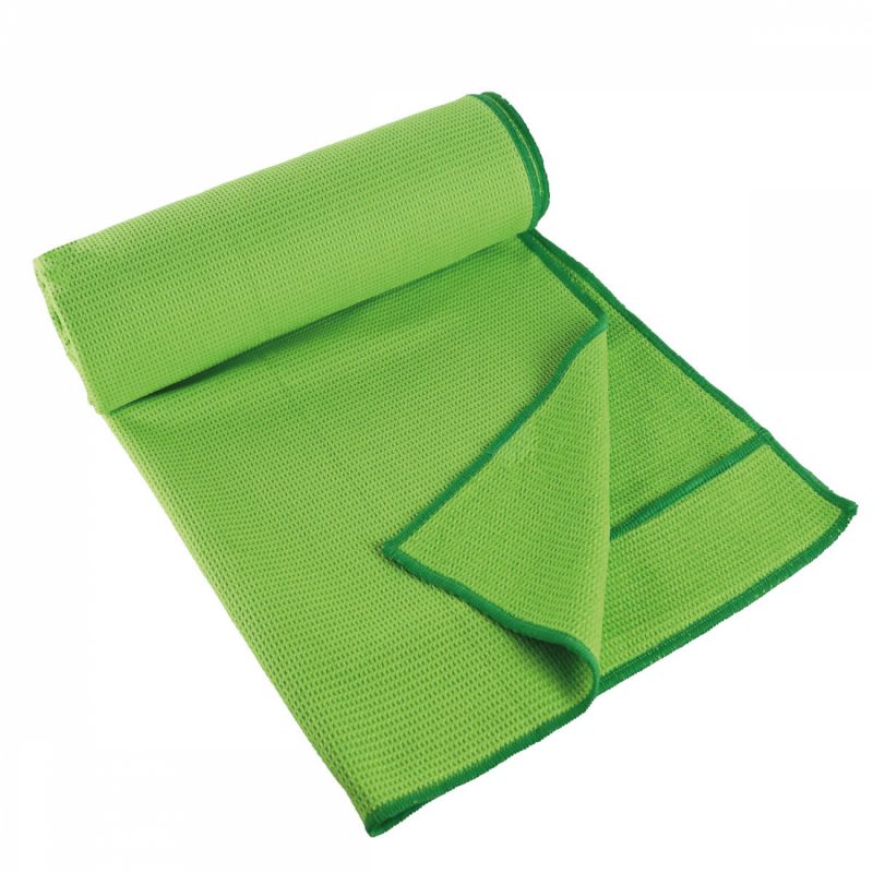 Serviette de yoga antidérapante - 63 x 180 cm - Vert