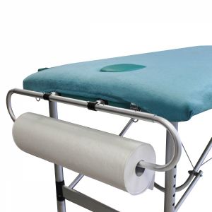 Support rouleau de draps d'examen extensible pour table de massage