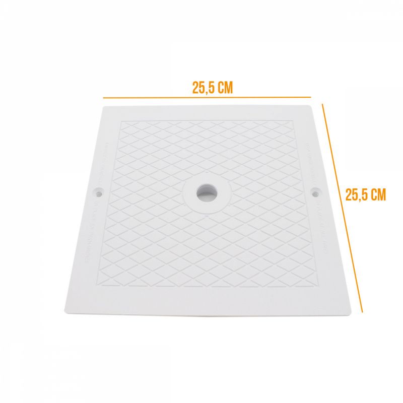 Couvercle de skimmer carré - 25.5 x 25.5 cm - SPX1082E - Blanc - HAYWARD