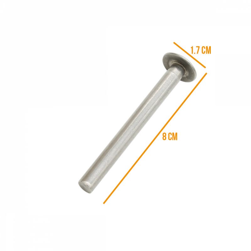 Lot de 20 pitons fixes d'ancrage - Ø 8 x 80 mm