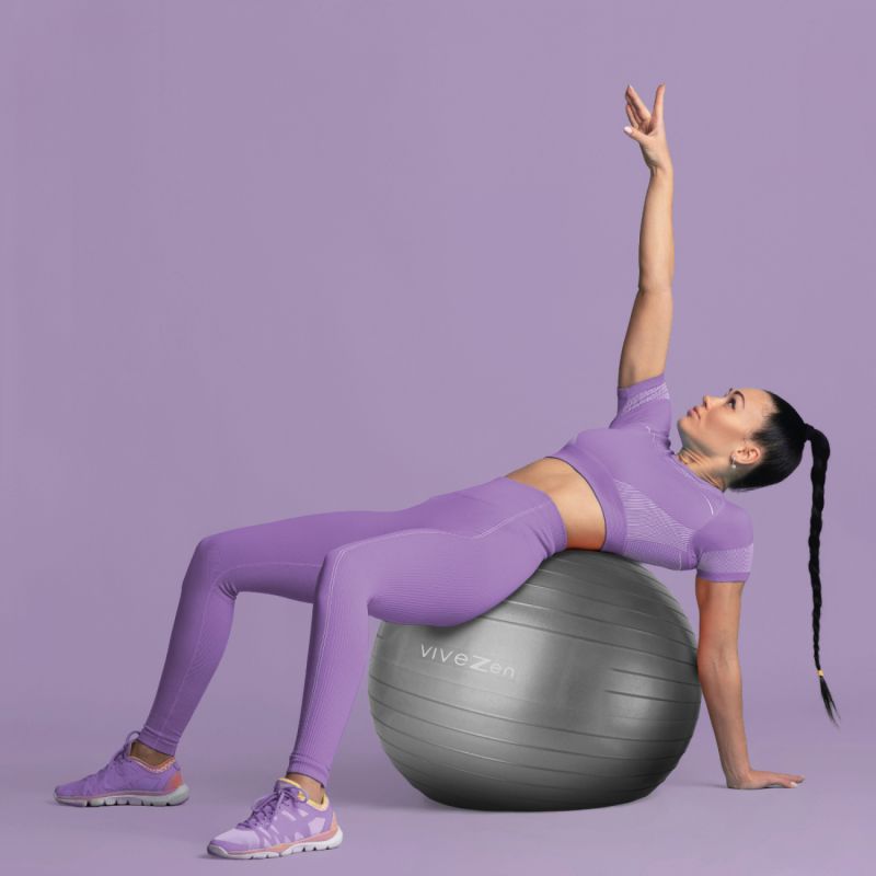 Ballon de yoga - Ø 55 cm - Gris