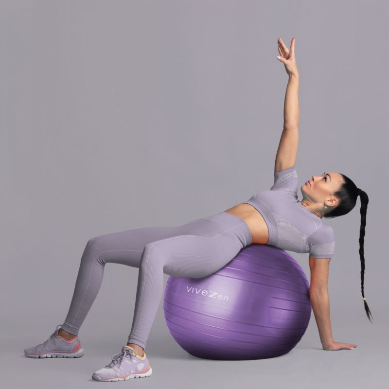 Ballon de yoga - Ø 55 cm - Violet