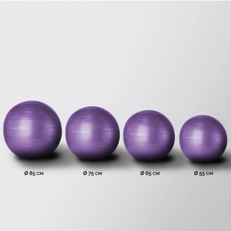 Ballon de yoga - Ø 55 cm - Violet