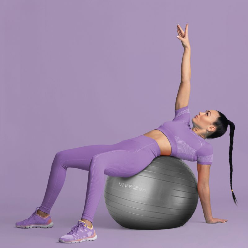 Ballon de yoga - Ø 75 cm - Gris