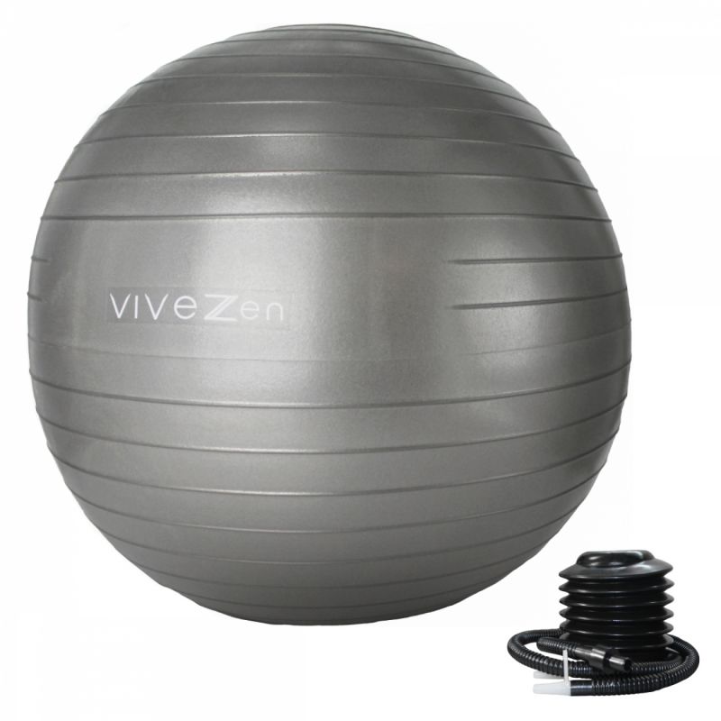 Ballon de yoga - Ø 75 cm - Gris