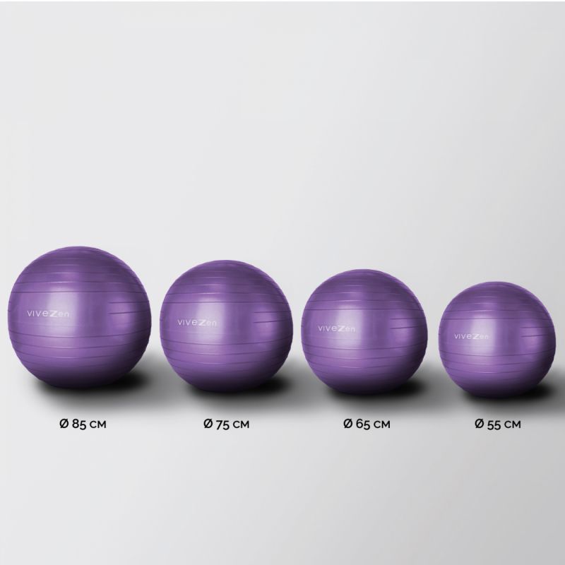 Ballon de yoga - Ø 85 cm - Violet