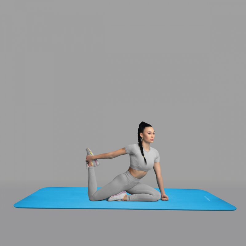Tapis de Yoga - 182 x 117  cm - Bleu