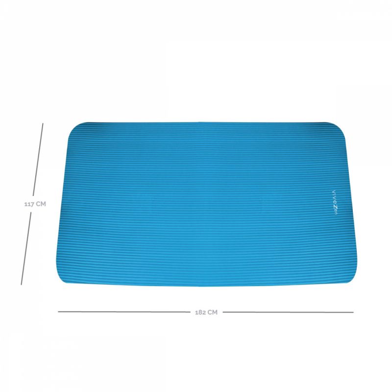 Tapis de Yoga - 182 x 117  cm - Bleu