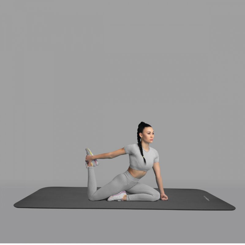 Tapis de Yoga - 182 x 117  cm - Gris