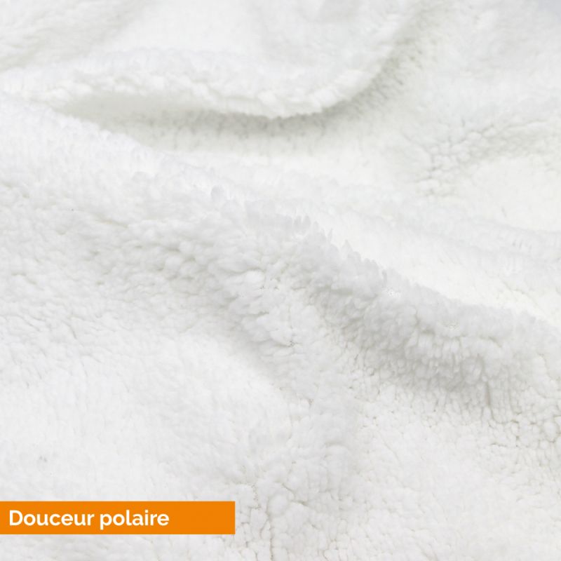 Kit complet de housses polaires pour table de massage - Sherpa - Blanc