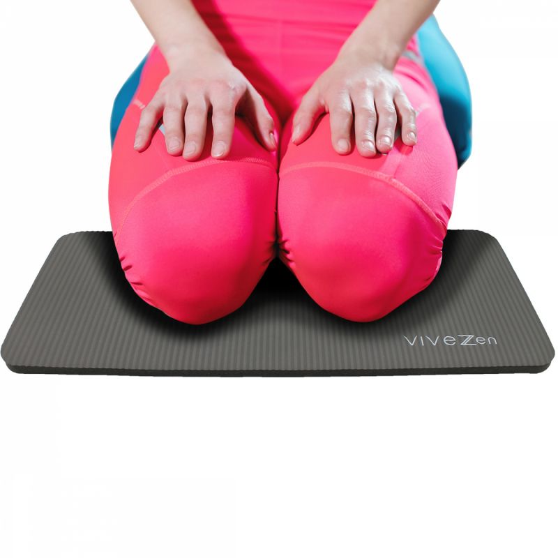 Tapis de yoga pour genoux - 60 x 25 cm - Gris