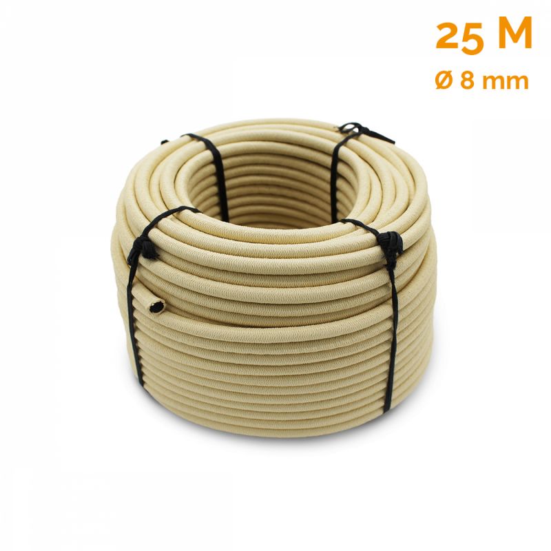 Rouleau de tendeur - 25 mètres x 8 mm - Beige