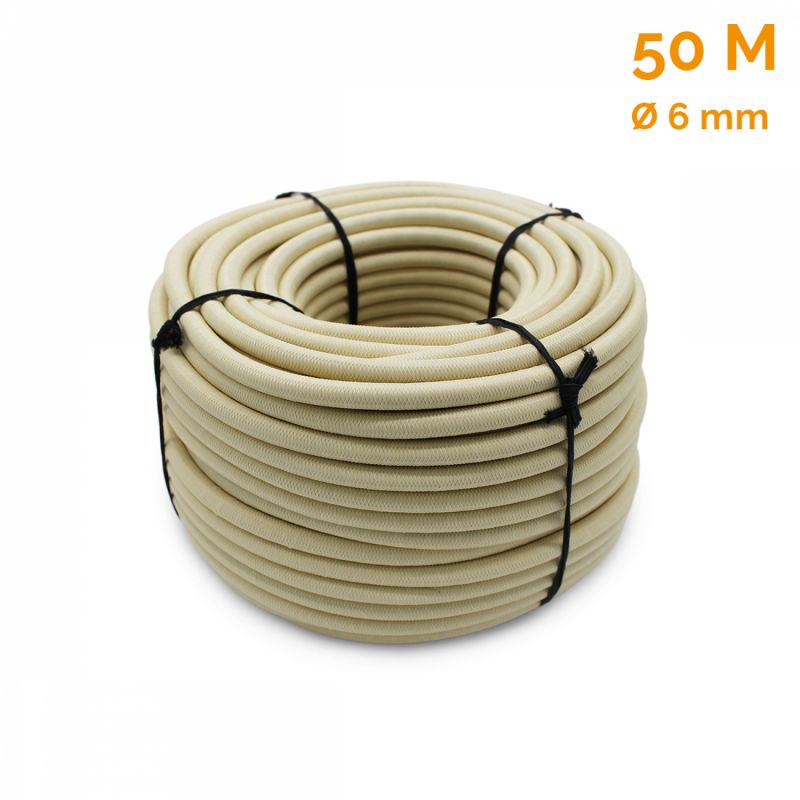 Rouleau de tendeur - 50 mètres x 6 mm - Beige