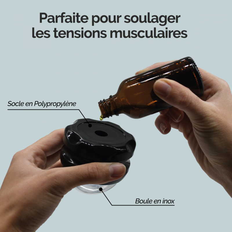 Boule de massage roll on - Métal