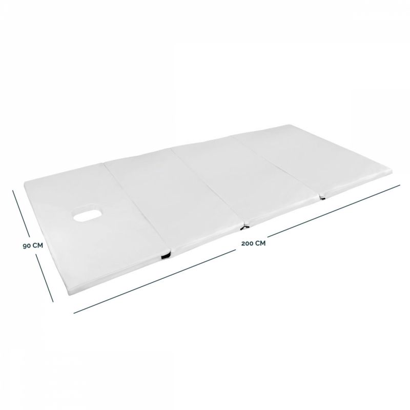 Matelas de massage - 200 x 90 x 5 cm - Blanc