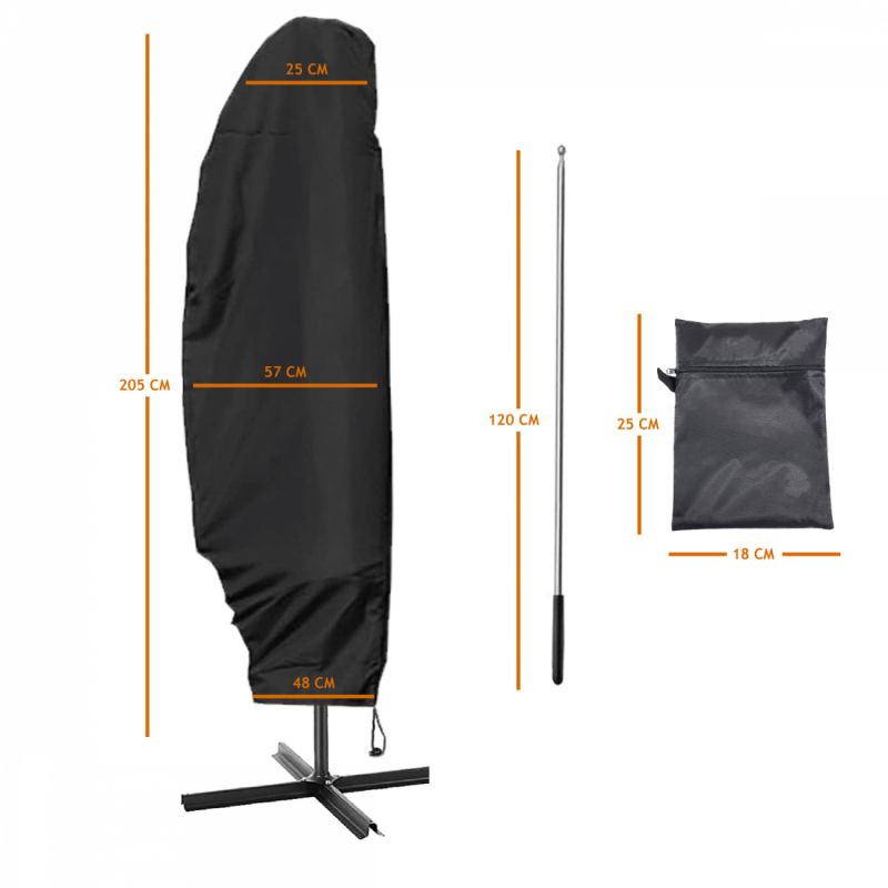 Housse de protection pour parasol déporté - jusqu'à Ø 5m - Cover One