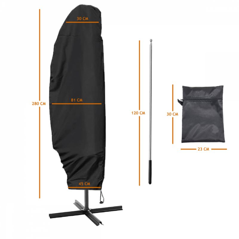 Housse de protection pour parasol déporté - 280 cm