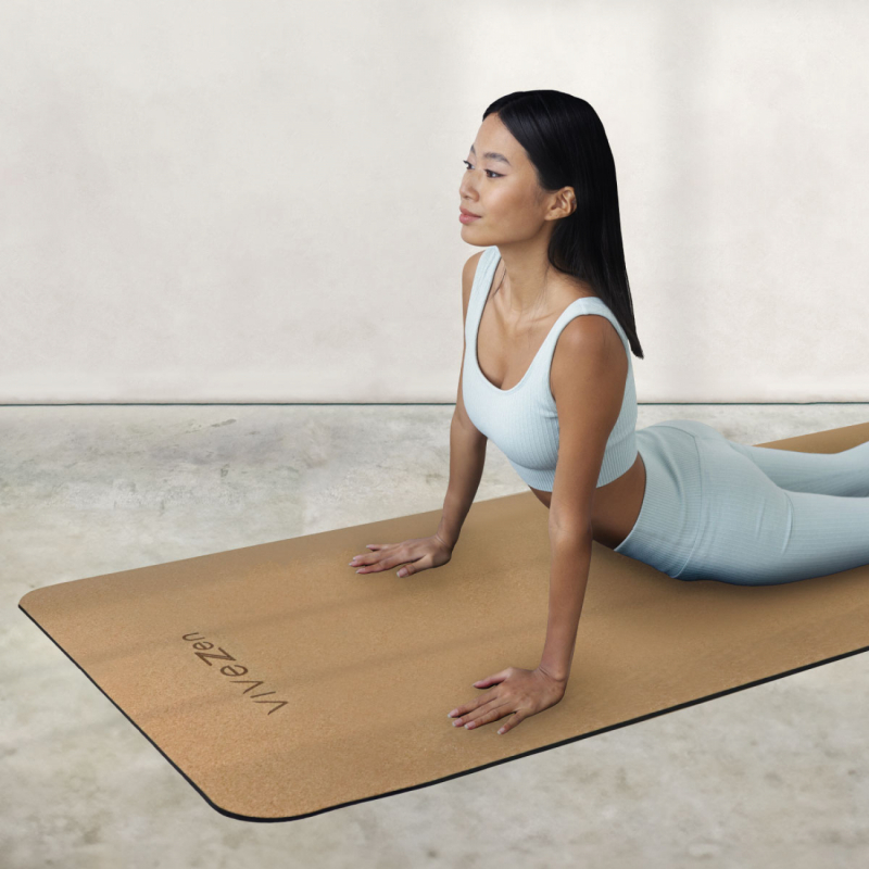 Tapis de yoga en liège - 180 x 60 cm