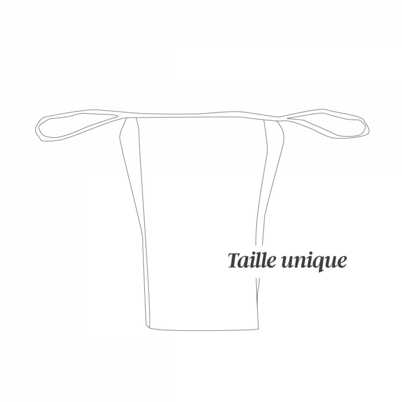 Lot de 200 strings femme jetables - Blanc
