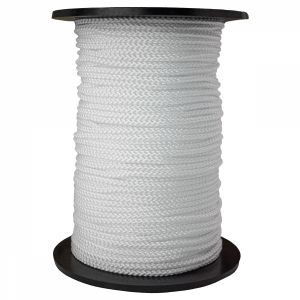 Corde tressée - 3 mm x 100 m - Blanc