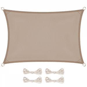 Voile d'ombrage rectangulaire - 2 x 3 m - Taupe