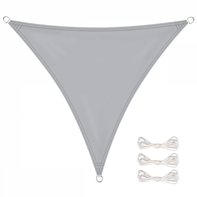 Voiled'ombragetriangulaire-3x3x3m-Gris