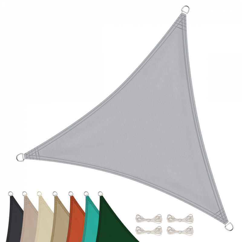 Voiled'ombragetriangulaire-3x3x3m-Gris