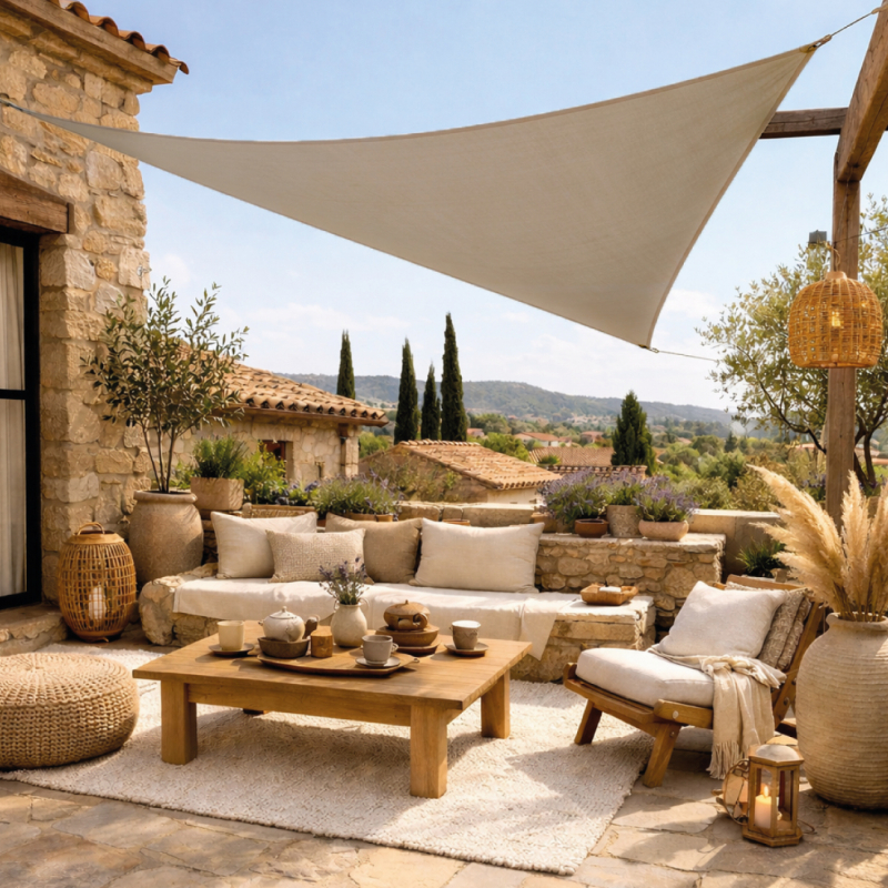 Voiled'ombragetriangulaire-4x4x4m-Taupe