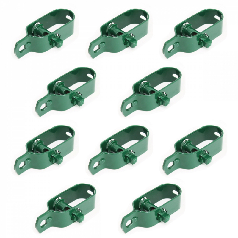 Lot de 10 tendeurs plastifiés N°2 - Vert