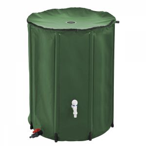 Récupérateur d'eau de pluie - 500 L - Vert