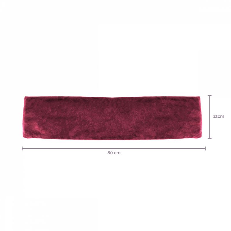 Bouillotte longue chauffante - 12 x 80 cm - Prune