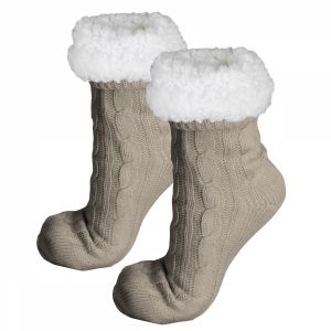 Chaussettes polaires - Taille 35-39 - Beige