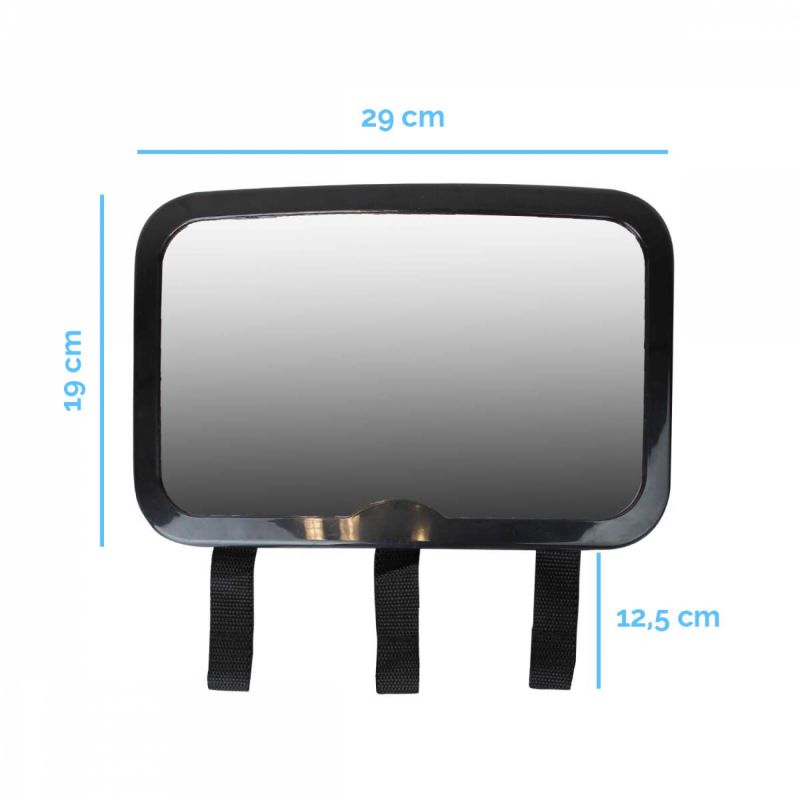 Lot de 2 miroirs pour voiture 2en1 avec sangles - Reflet