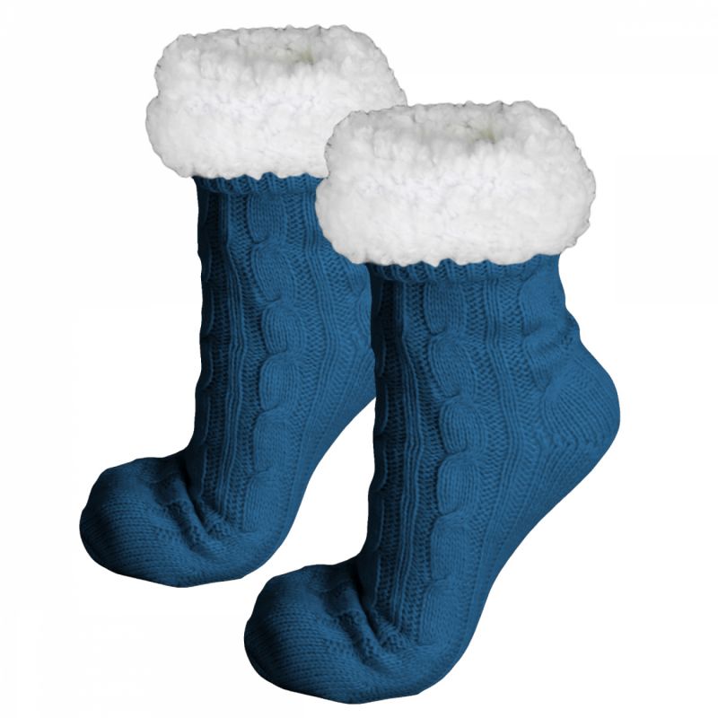 Chaussettes polaires - Taille 35-39 - Bleu pétrole